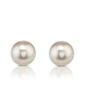 7.0-7.5mm Hanadama Akoya Round Pearl Stud Earrings