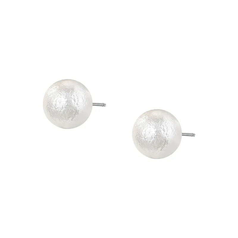 8mm 10mm 12mm 14mm 16mm 18mm 20mm Cotton Pearl Earrings