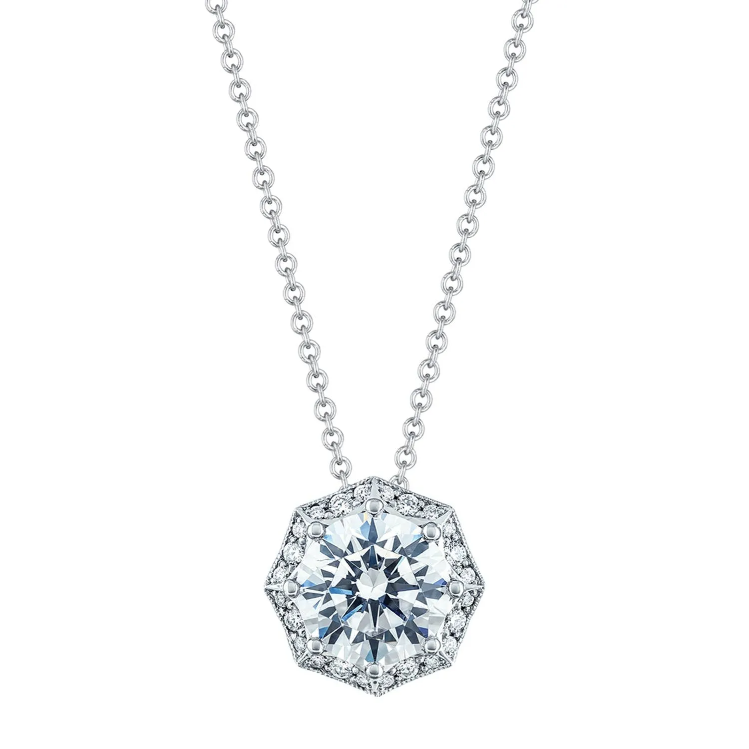 Art Deco Bloom Diamond Necklace