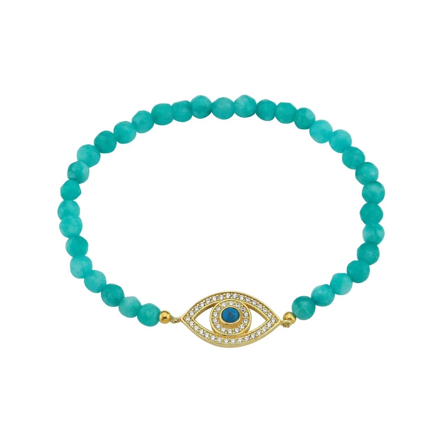 Bead Stretch Evil Eye Bracelet