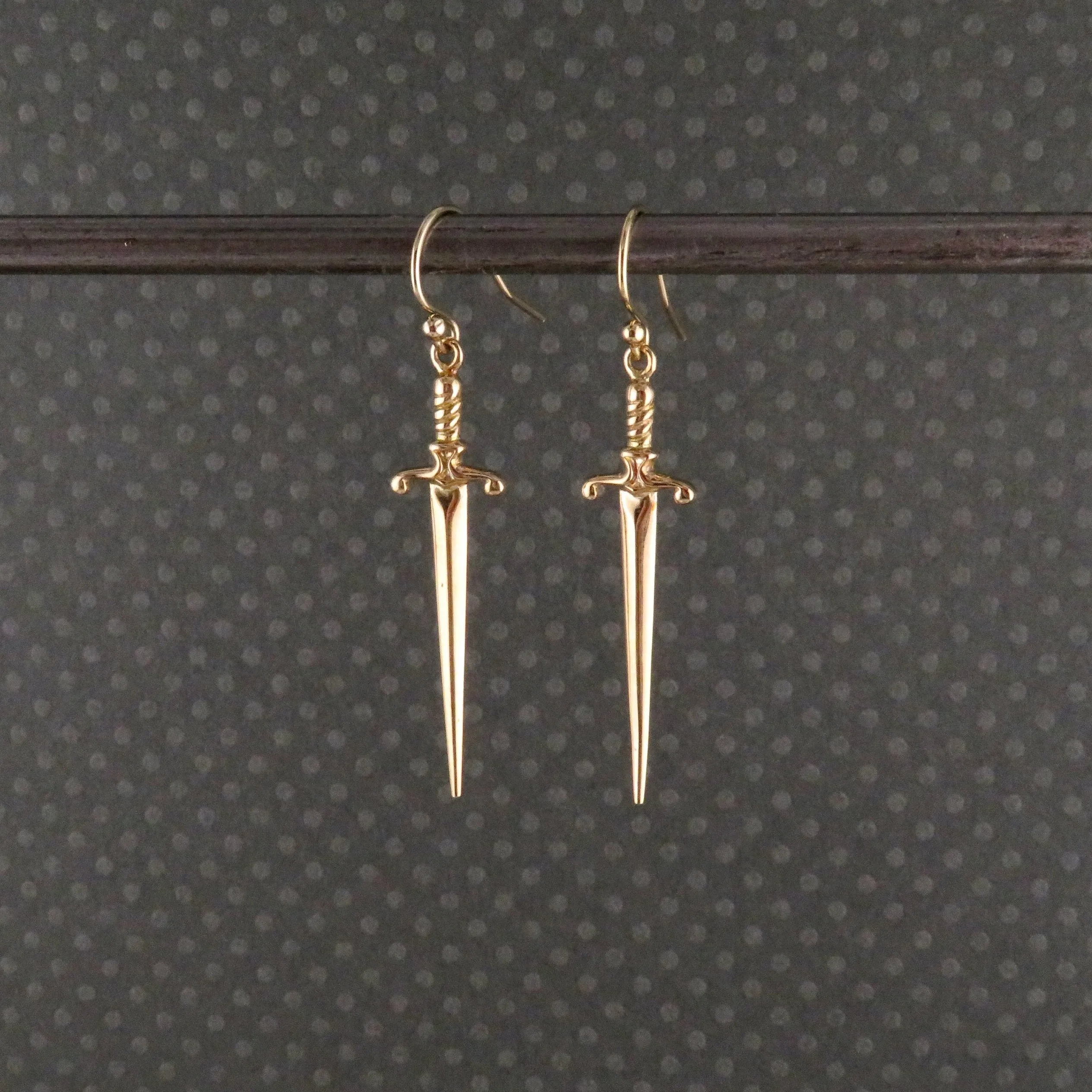 Bronze Dagger Earrings - Large