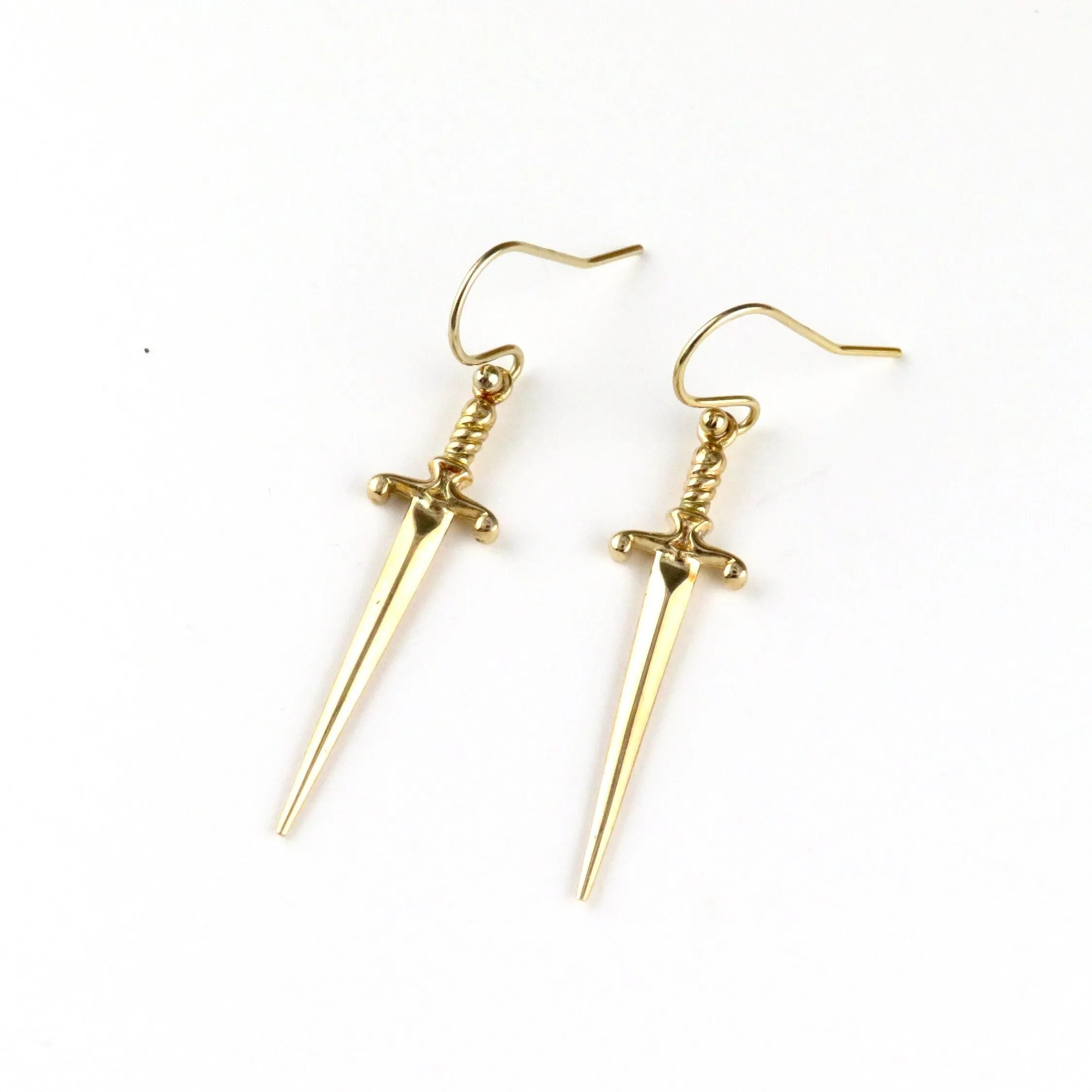 Bronze Dagger Earrings - Large