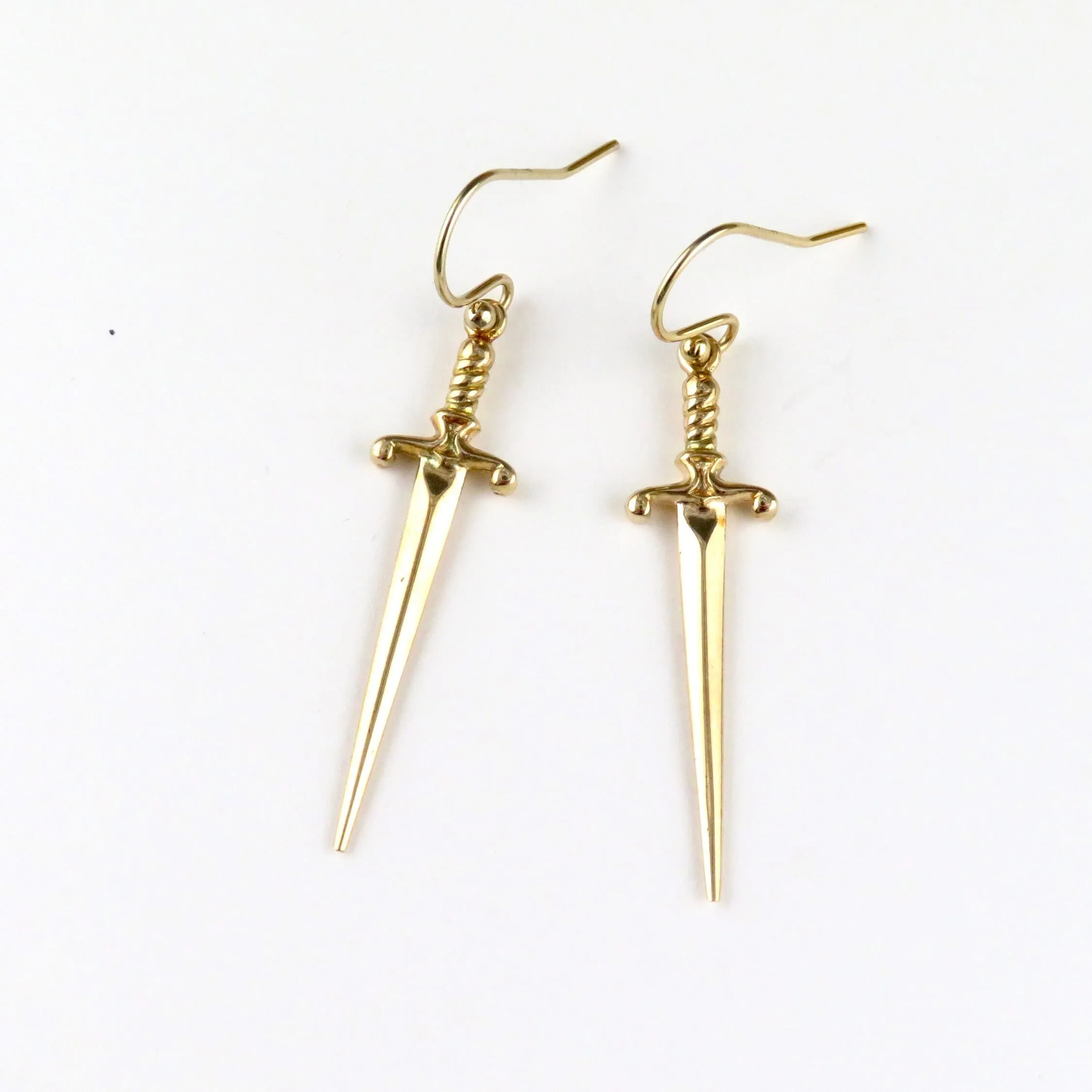 Bronze Dagger Earrings - Large