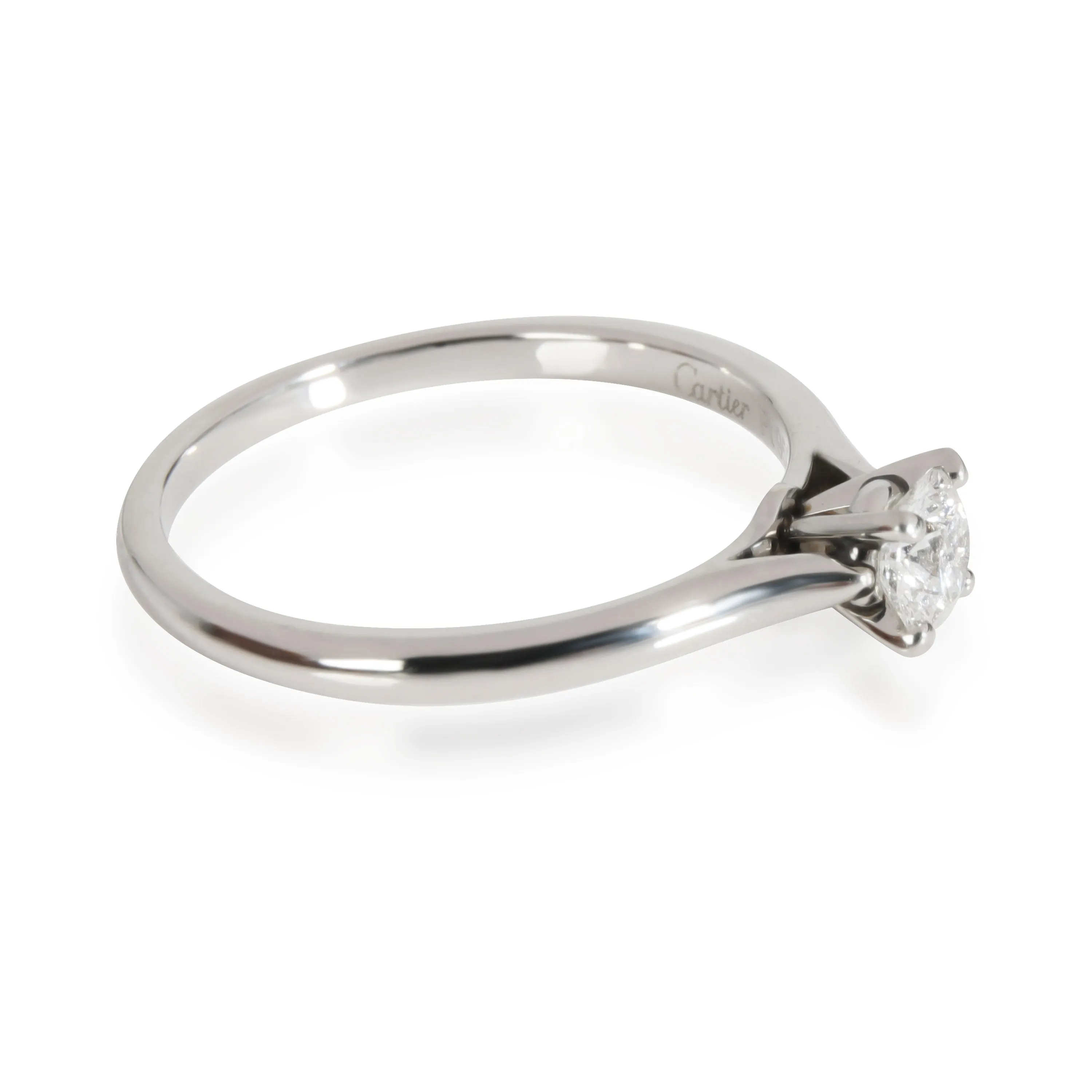 Cartier 1895 Diamond Engagement Ring in Platinum Platinum E VVS2 0.27 CTW