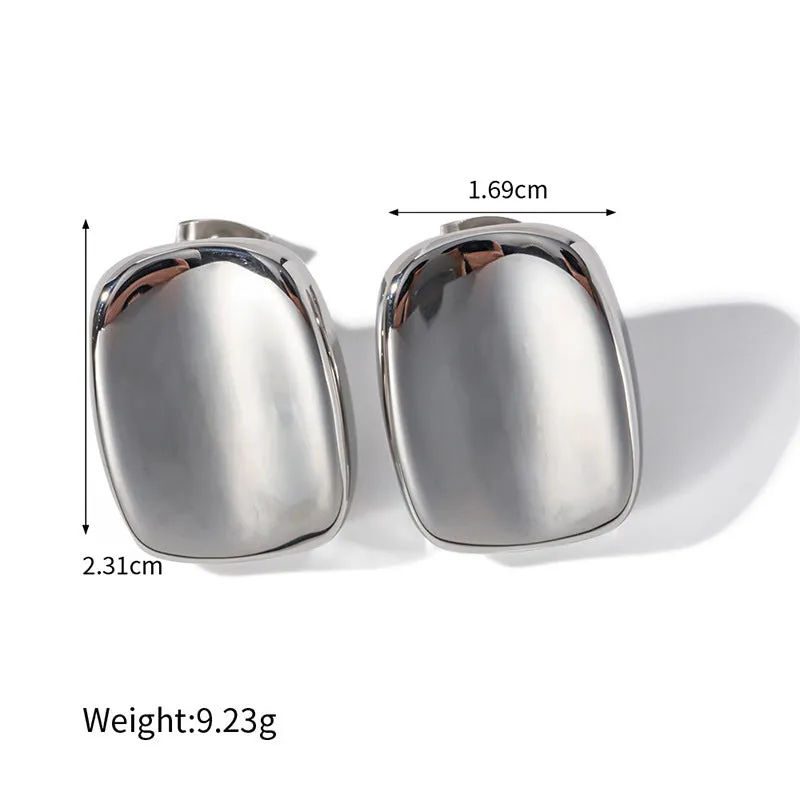 Chunky  Silver Stud Earrings  JLT12740