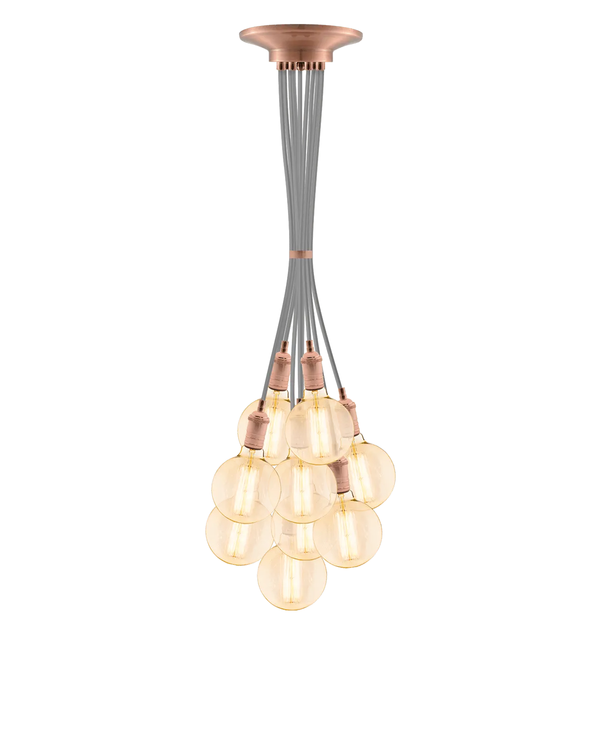 Cluster Chandelier - Grape: Grey and Copper