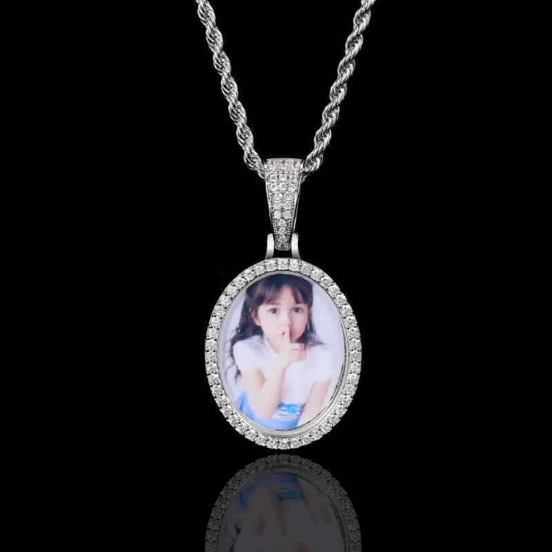 【Custom】Oval Photo Memory Pendant