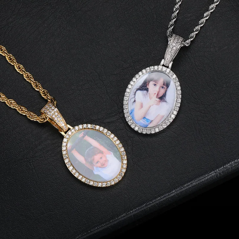 【Custom】Oval Photo Memory Pendant