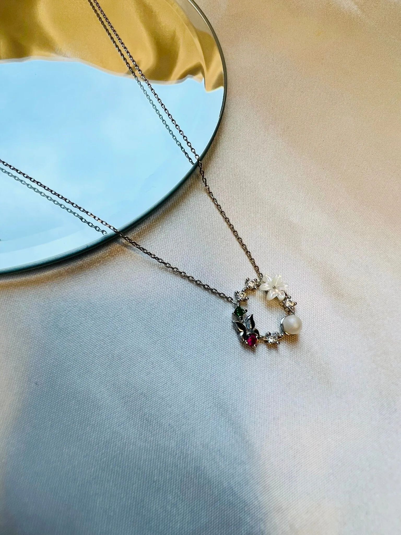 Dainty Flower Necklaces | Spring Flower Necklaces | Flower Silver Necklaces | Dainty Gold Necklaces | Gift For Her | Mothers Day Gift