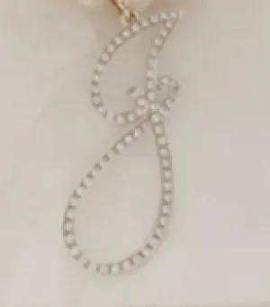 Delicate Pave Diamond Initial (Customizable)