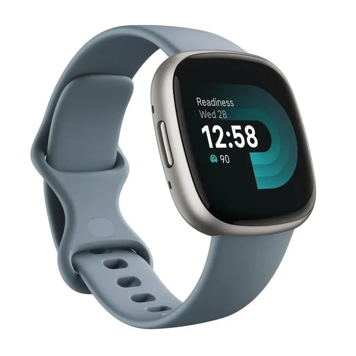 Fitbit FB523SRAG Versa 4 smartwatch, blue/platinum