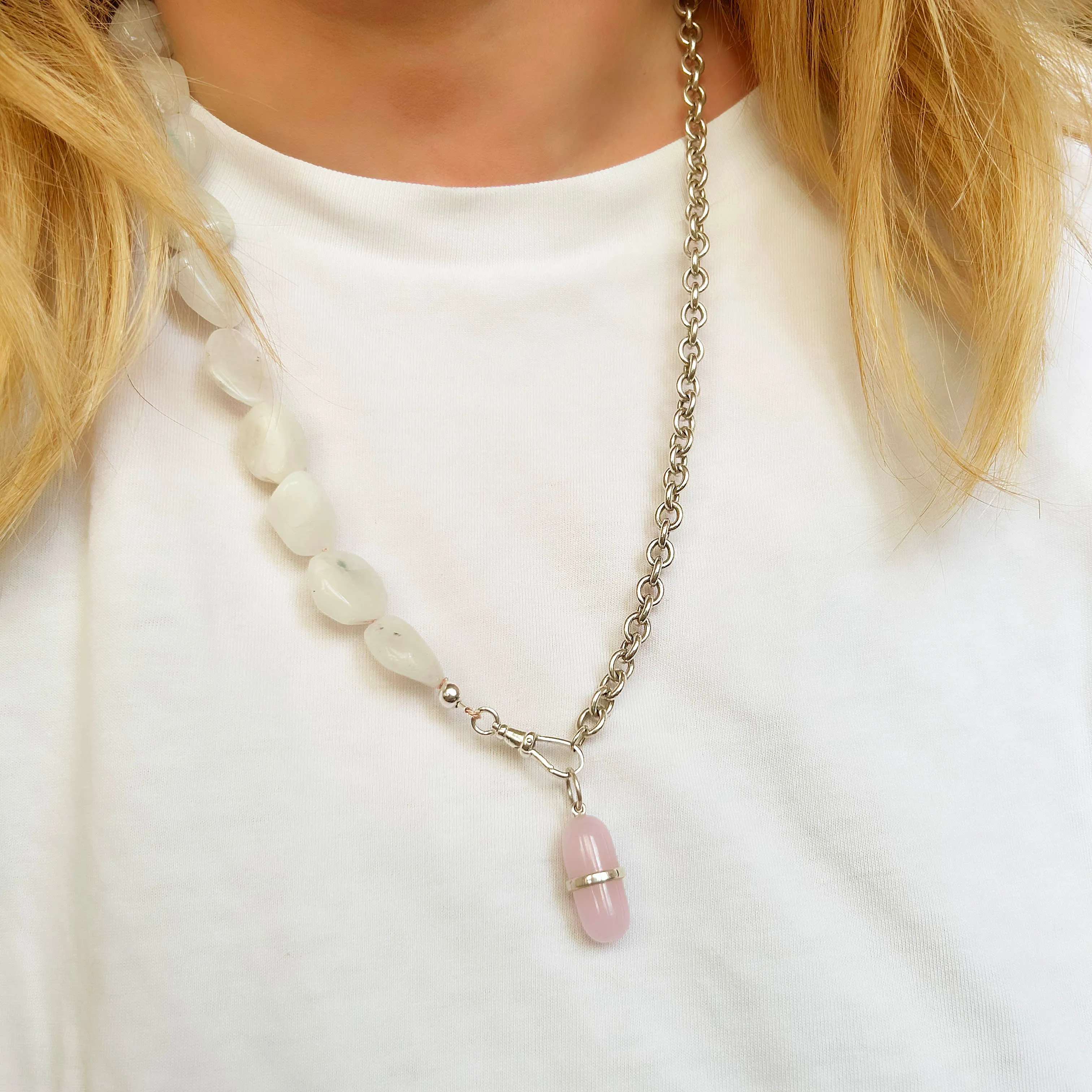 Gemstone Pill Pendants | Chain Excluded