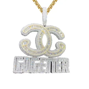 Gogetter Baguette Icy Custom Hip Hop Gold Tone Pendant