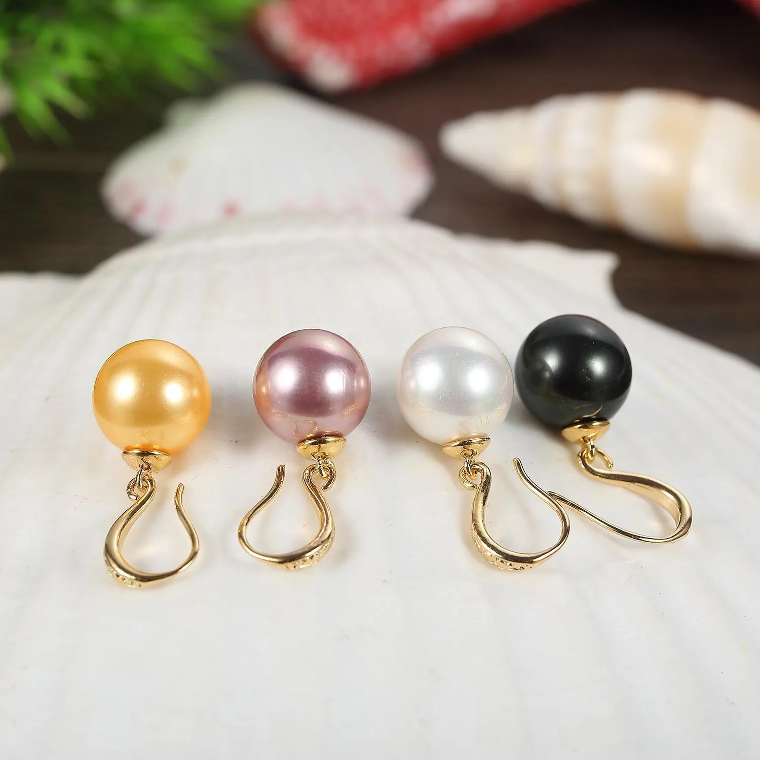 Gold Color Pearl Earrings PEA004