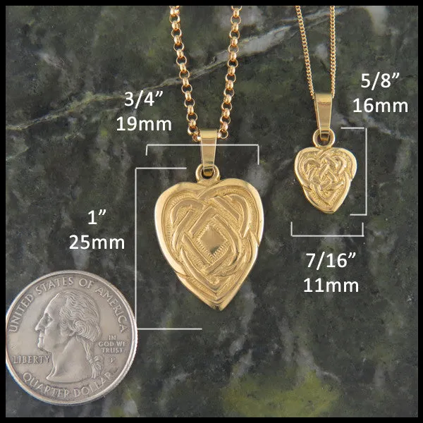 Gold Maggie's Heart Pendants