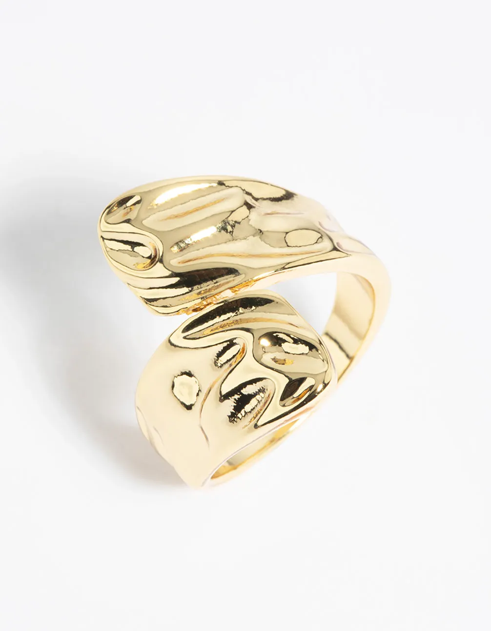 Gold Molten Wrap Ring