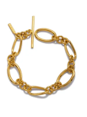 Gold Ophelia Chain Toggle Bracelet