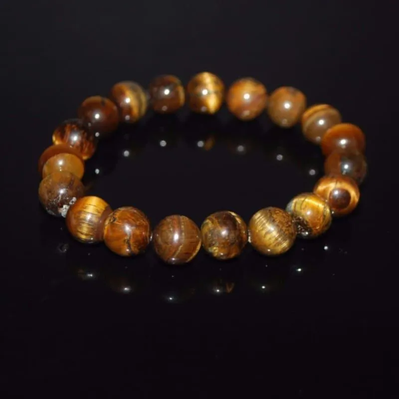 Golden Brown Tiger Eye Men's Bracelets