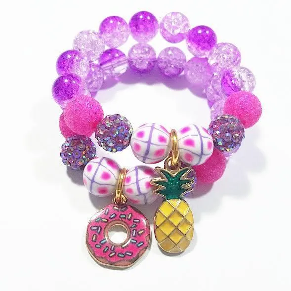 Heart Me Purple Party Bracelets