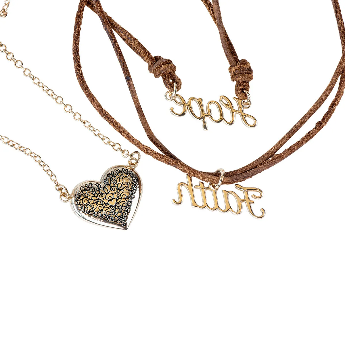 Hope Faith Power Pendant