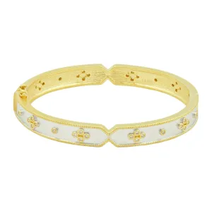 Iconic Clover Hinge Bangle - VFPYZB07-H