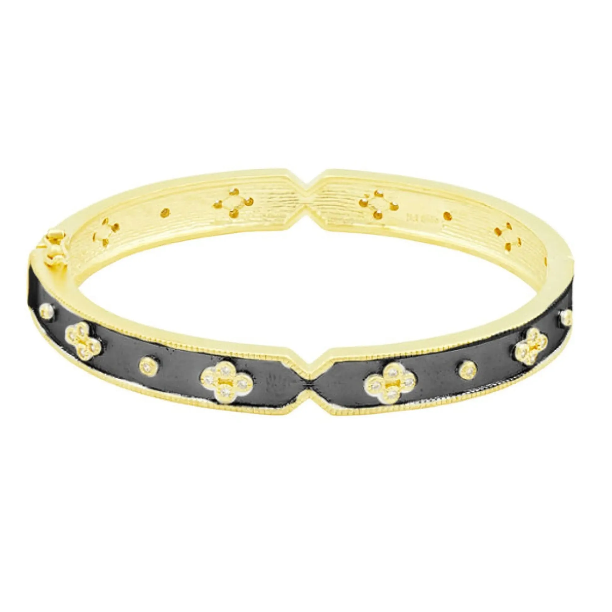 Iconic Clover Hinge Bangle - VFPYZB07-H