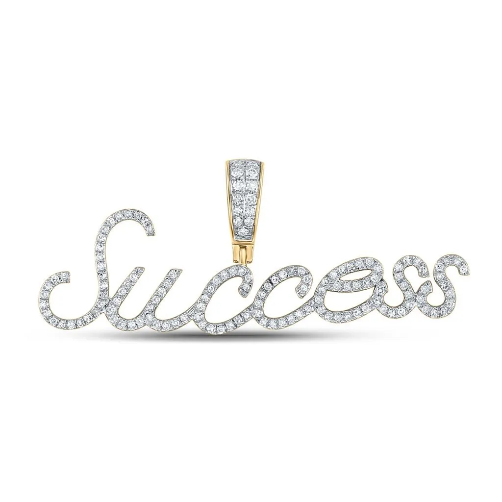 In Stock Cursive Diamond Name Pendant | 10K Yellow Gold