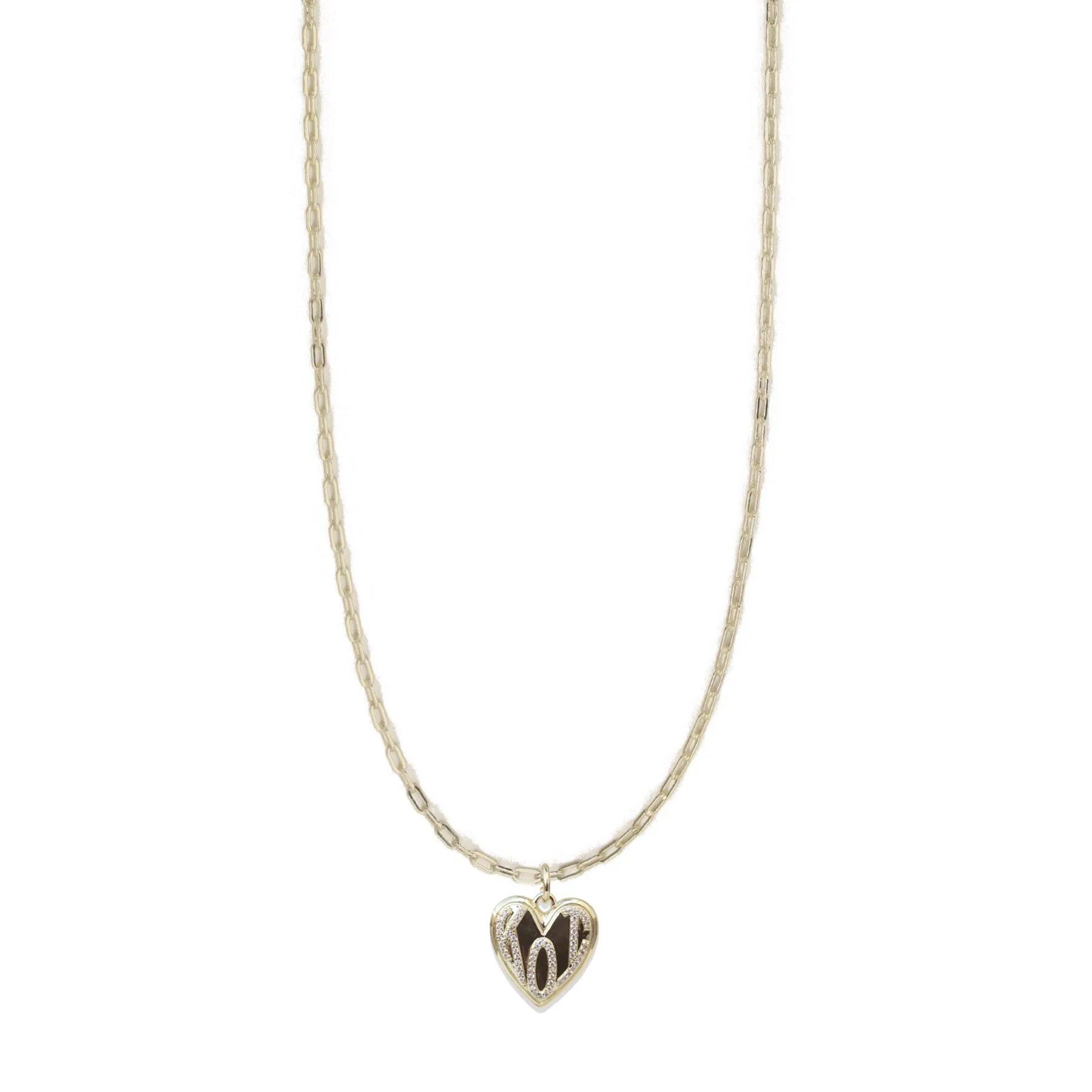 Iris Long Claiborne Necklace with KOI Heart Pendant