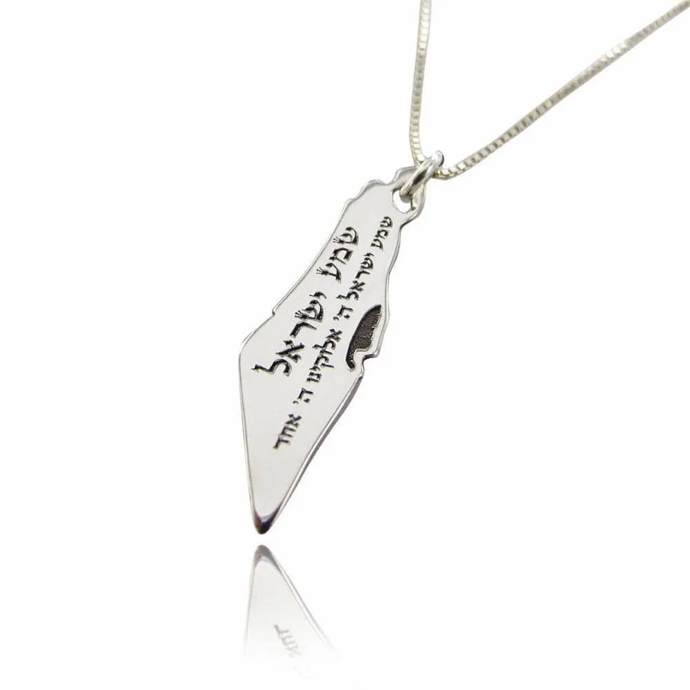 Israel Map Prayer Necklaces Kabbalah & Blessings