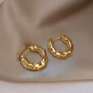 Just Lil Things Gold Hoop Earrings jlt11972