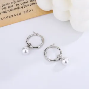 Just Lil Things Silver Color Hoop Earrings JLT12608