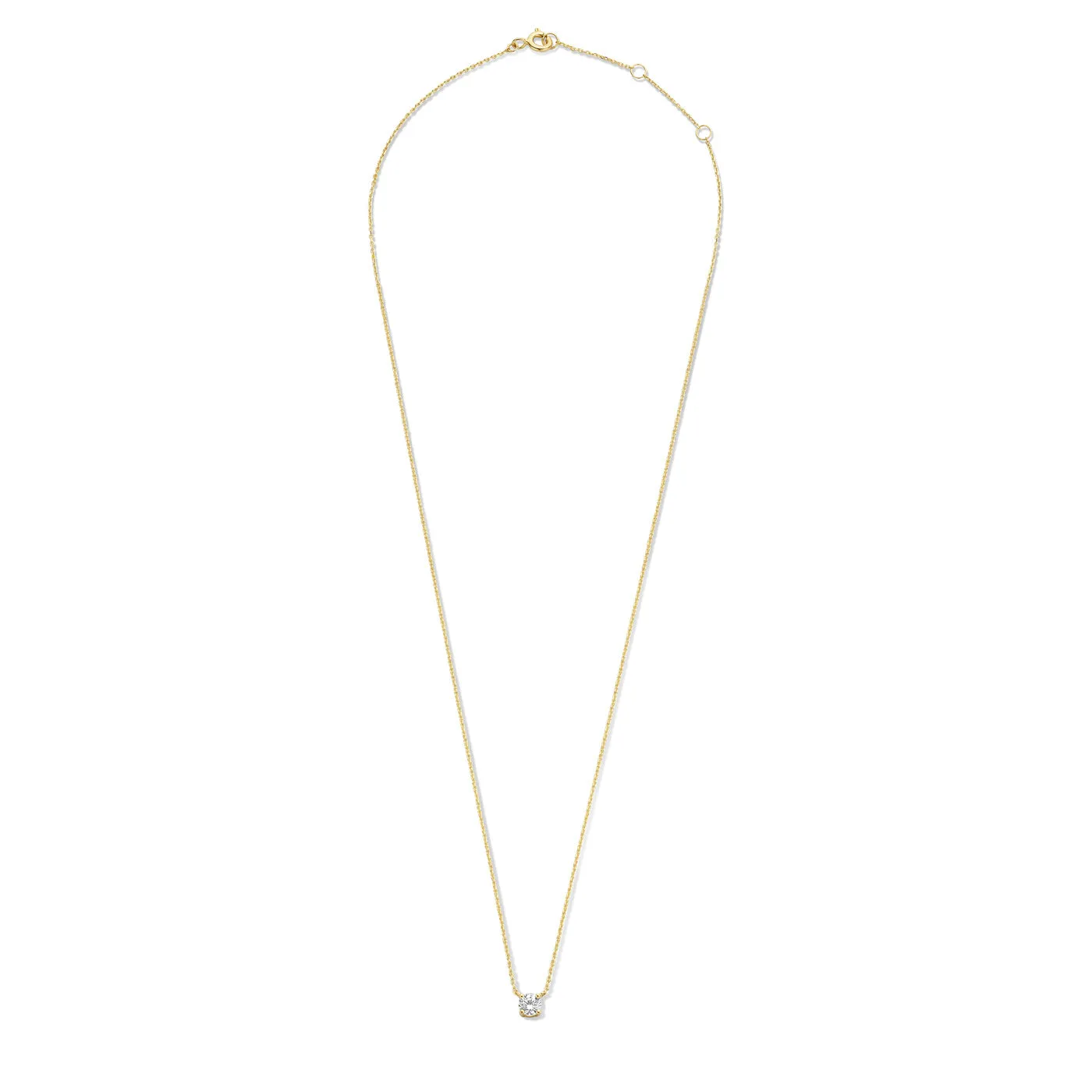 Le Marais Garance 14 karat gold necklace with zirconia stone