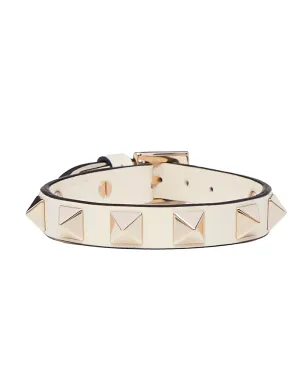 Leather Bracelet in Light Ivory