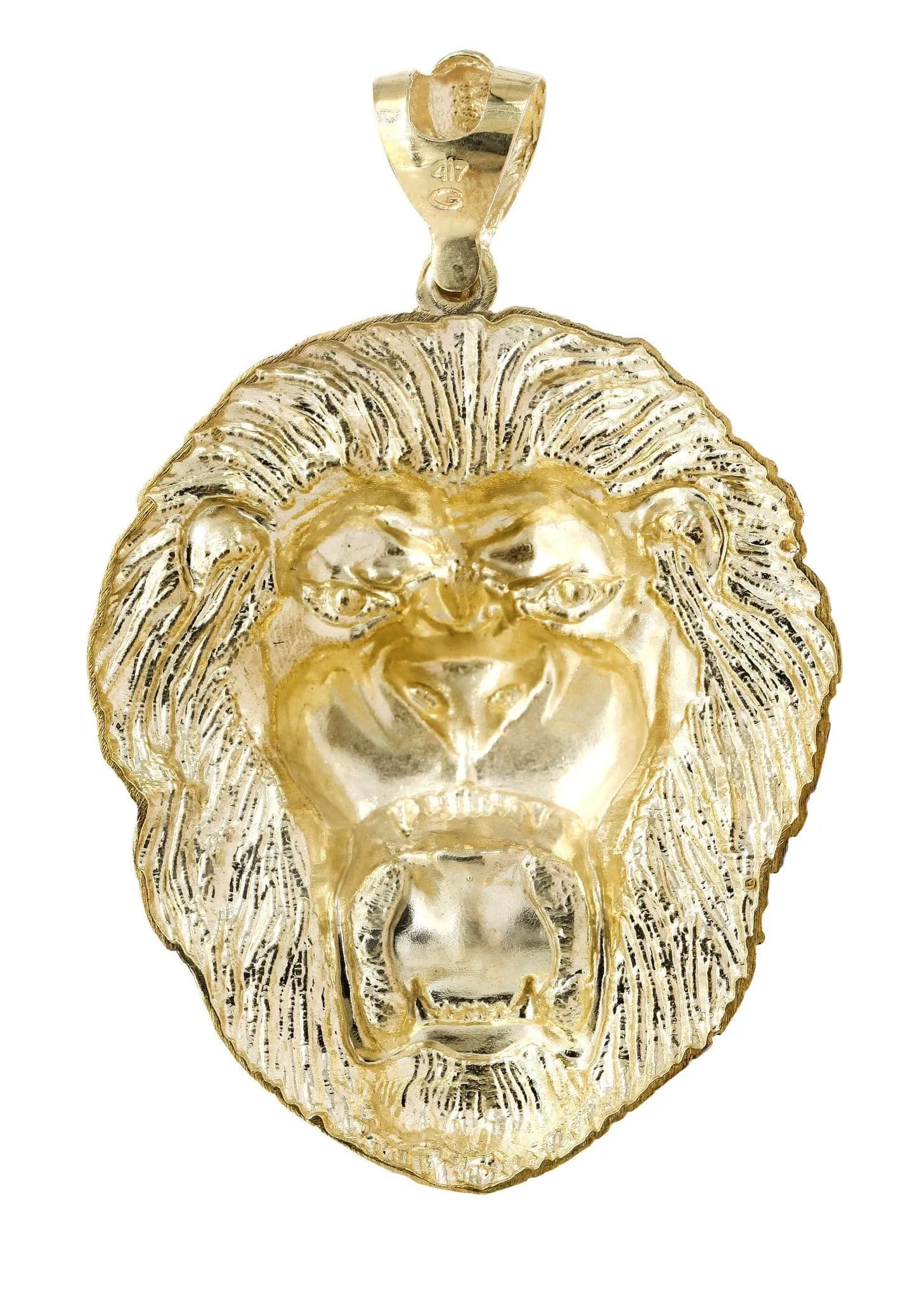 Lion 10K Gold Pendant | 28.3 Grams