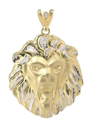 Lion 10K Gold Pendant | 41.8 Grams