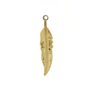 NATURE FEATHER 1 INCH BASE CHARM (12)