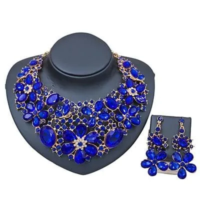 New Costume Women Trendy Bridal Jewelry Set