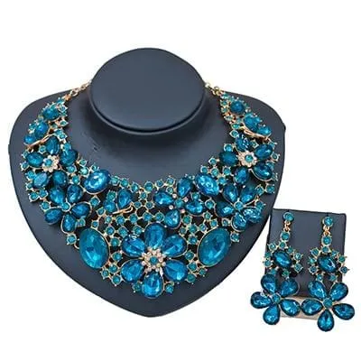 New Costume Women Trendy Bridal Jewelry Set