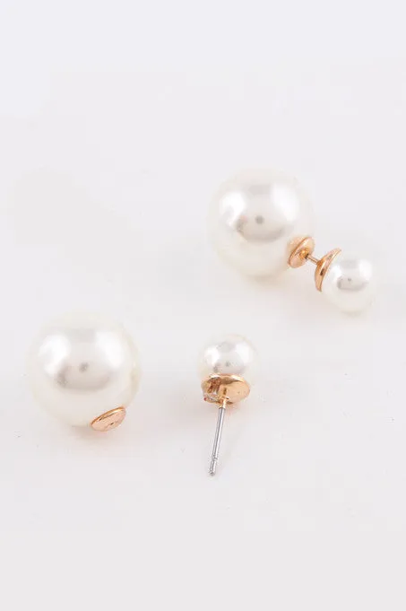 One Time Offer 58% Off Pearl Double-Sided Earrings (As seen in Good Housekeeping Magazine)