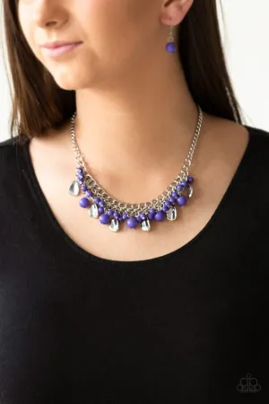 Paparazzi Necklace ~ Summer Showdown - Purple