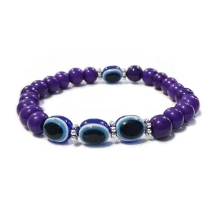 Pruple Shade Evil Eye FASHION BRACELETS, EASY TO FIT IN HAND