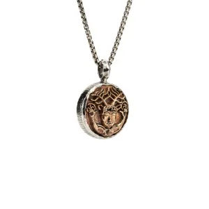 Silver and Bronze Cernunnos - God of the Wild- Ancient Celtic Coin Reversible Pendant