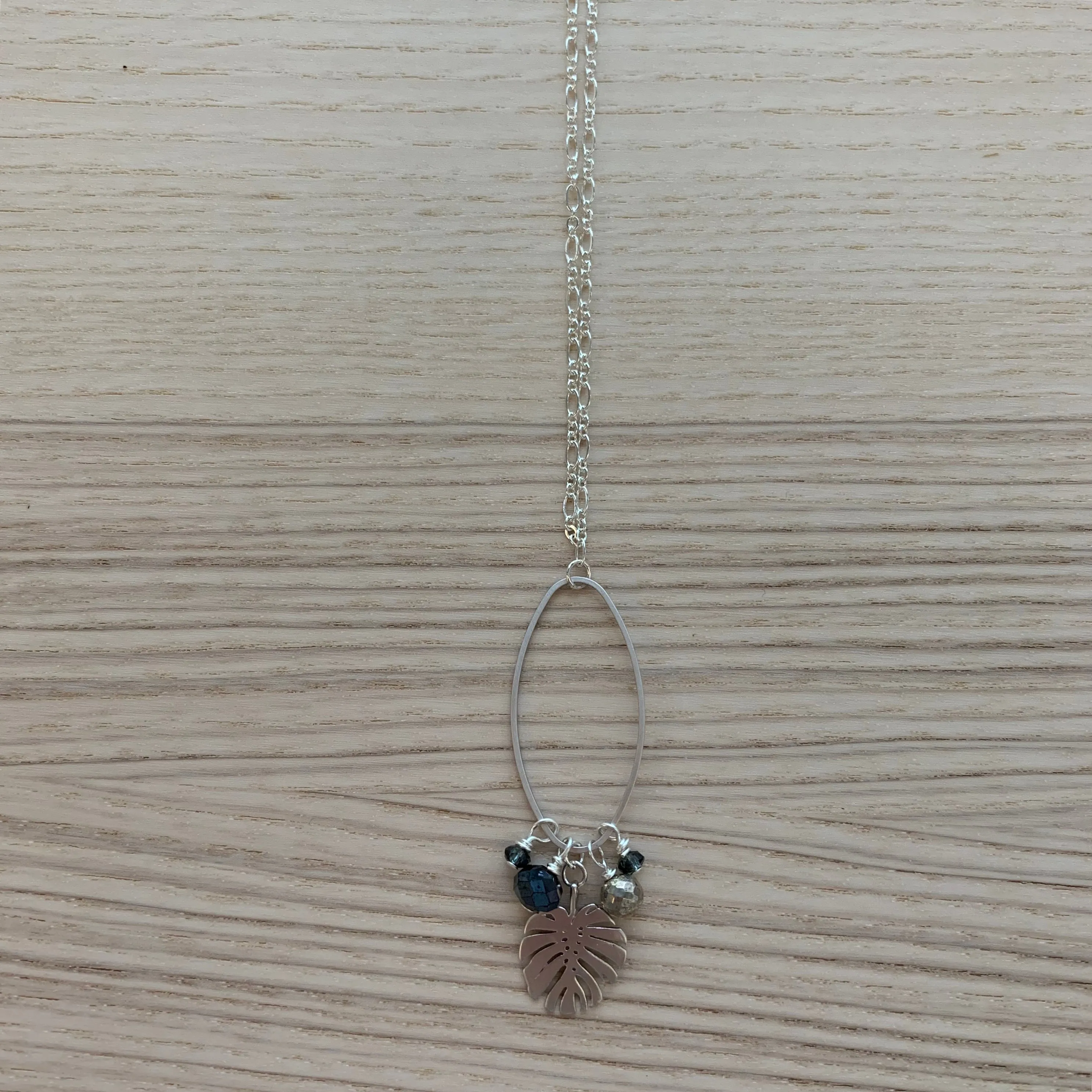 Silver Long Pendant Necklace