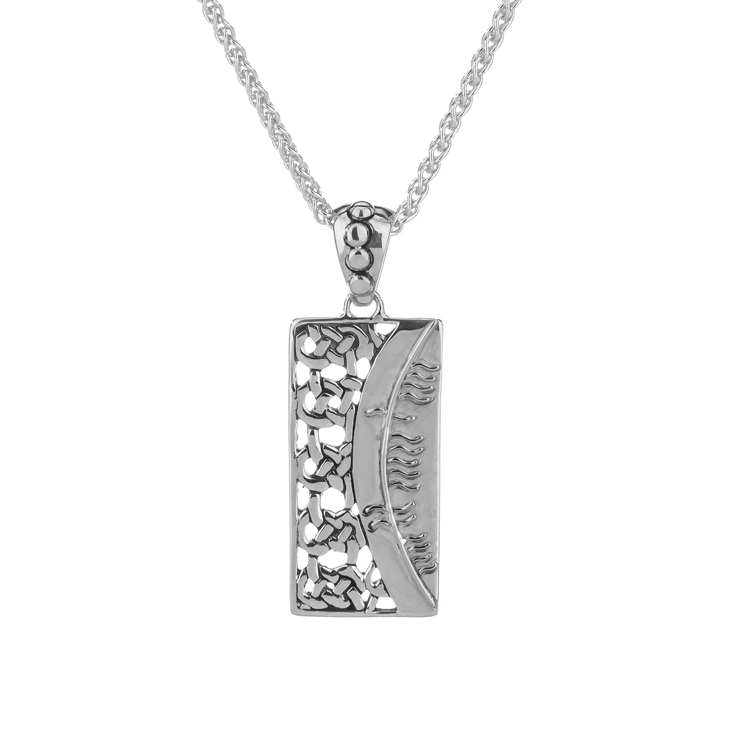 Silver Ogham Pendant 'Sonas-Happiness'