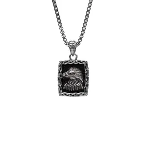 Silver or Silver and Bronze Eagle Pendant Small