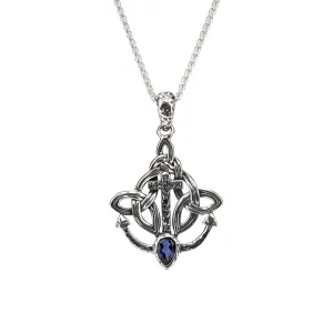 Silver Rocks 'n Rivers Anchor Pendant - Iolite