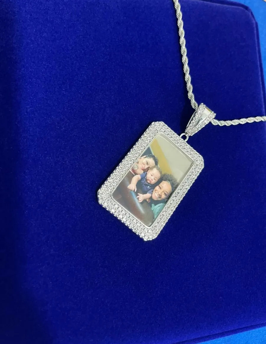 Square Custom Photo Pendant (Ships in 2-4 days)