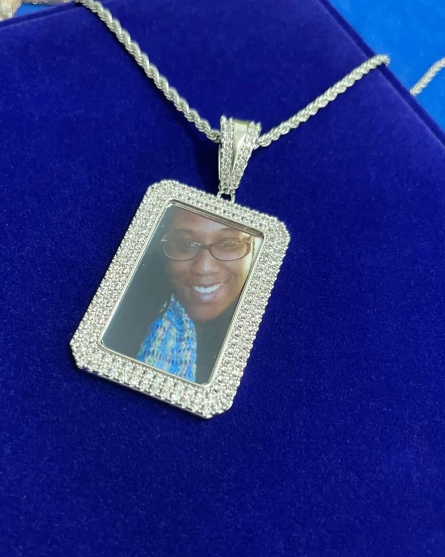 Square Custom Photo Pendant (Ships in 2-4 days)