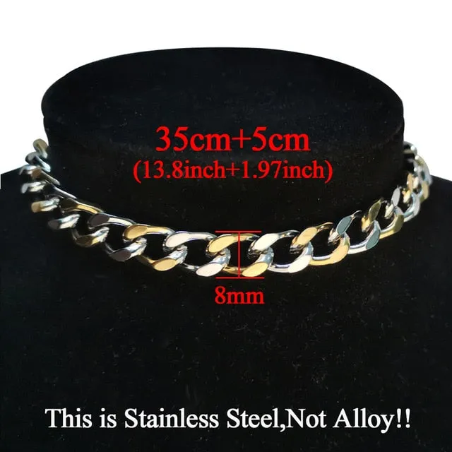 Stainless Steel Choker Necklace