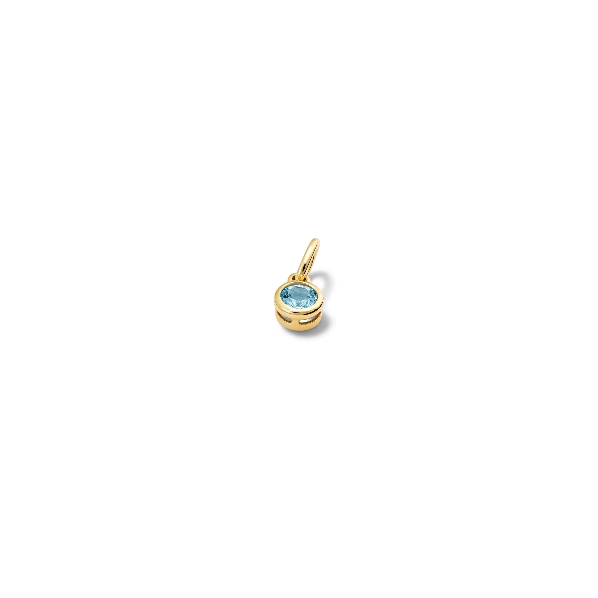 Talya Necklace Pendant Yellow Gold - Blue Topaz